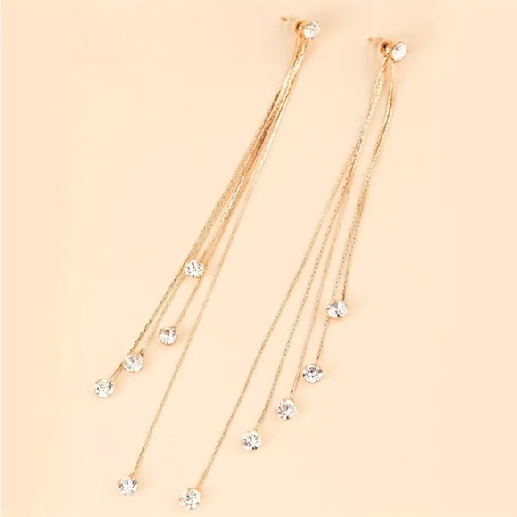 Womans long earrings - Picture 2 of 4